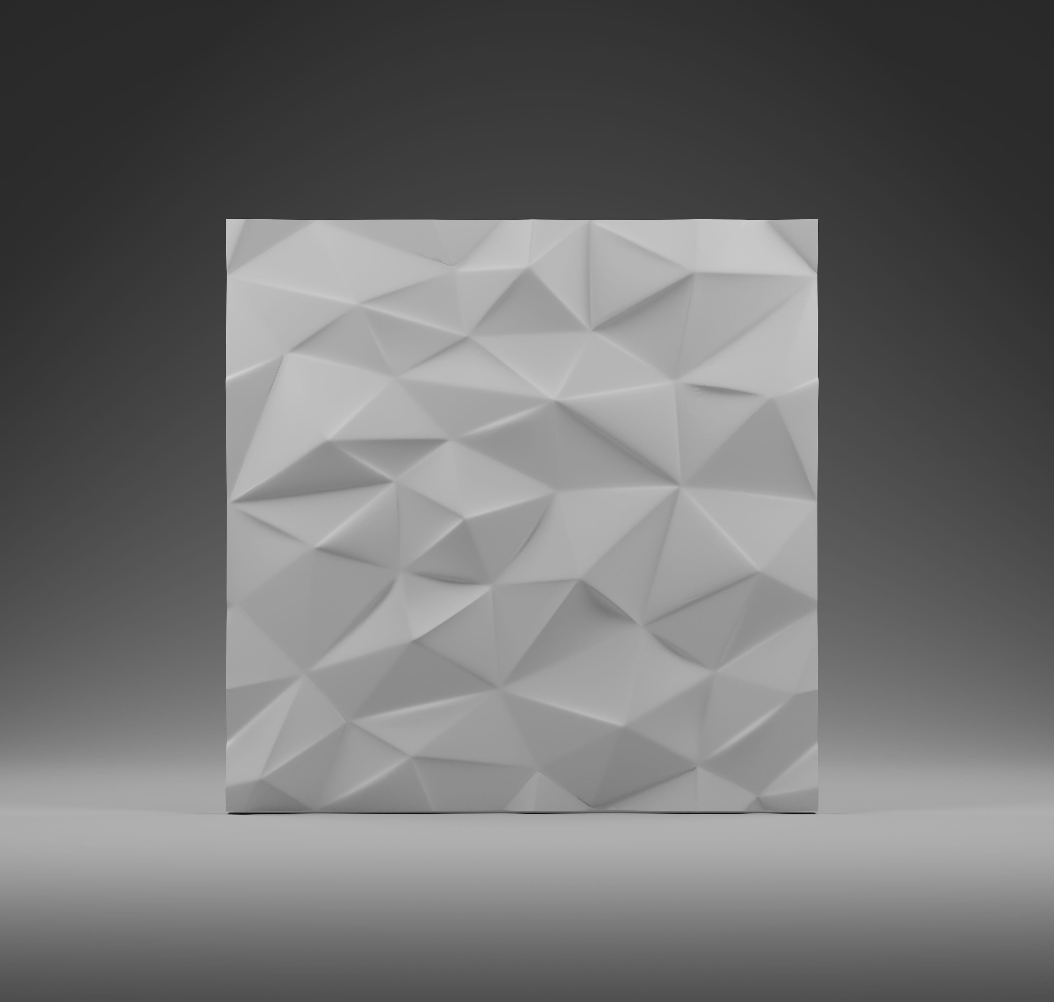 Facet 3D gypsum wall panel texture, a 2025 surface design trend