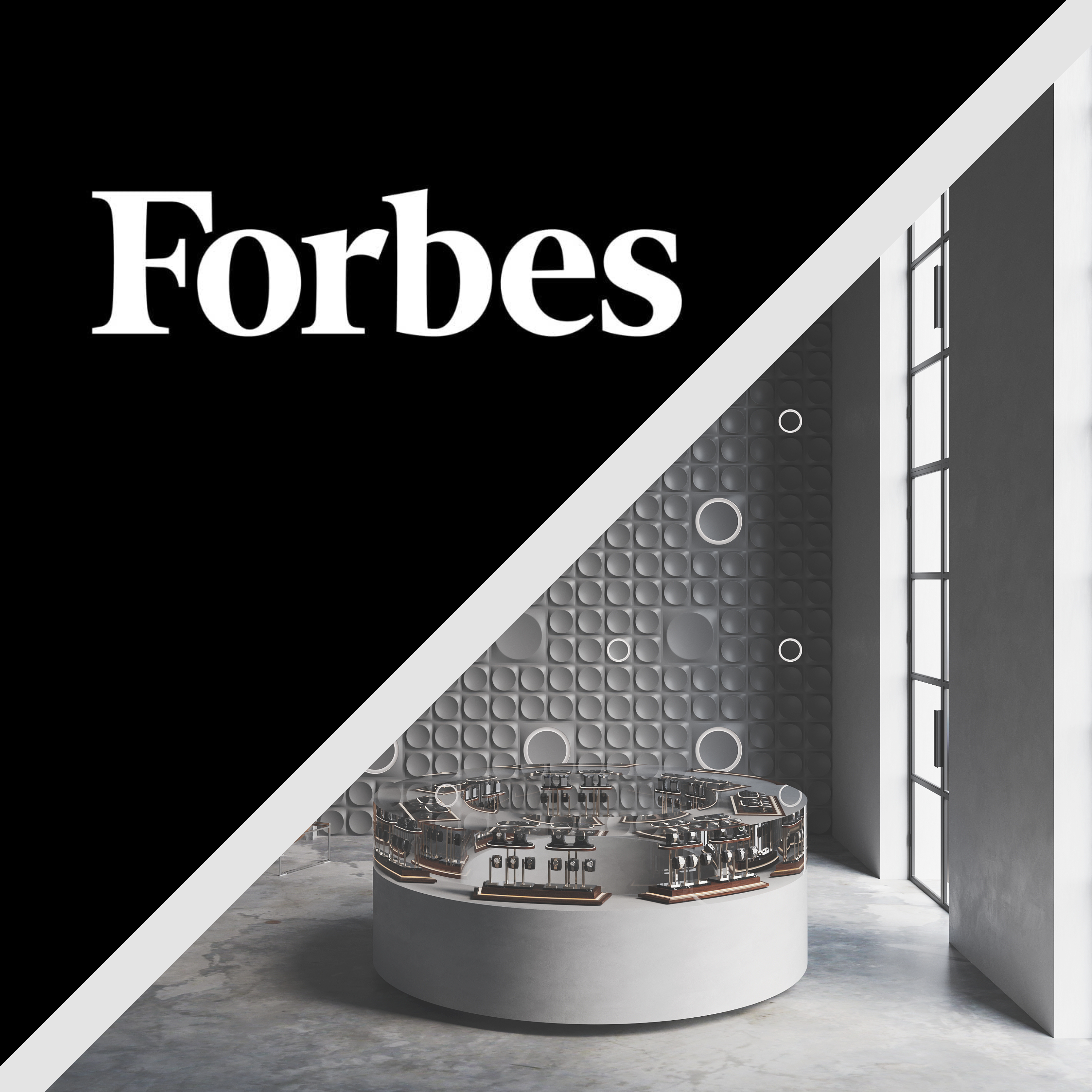 Forbes France feature on Kandes contemporary wall design, announcement
