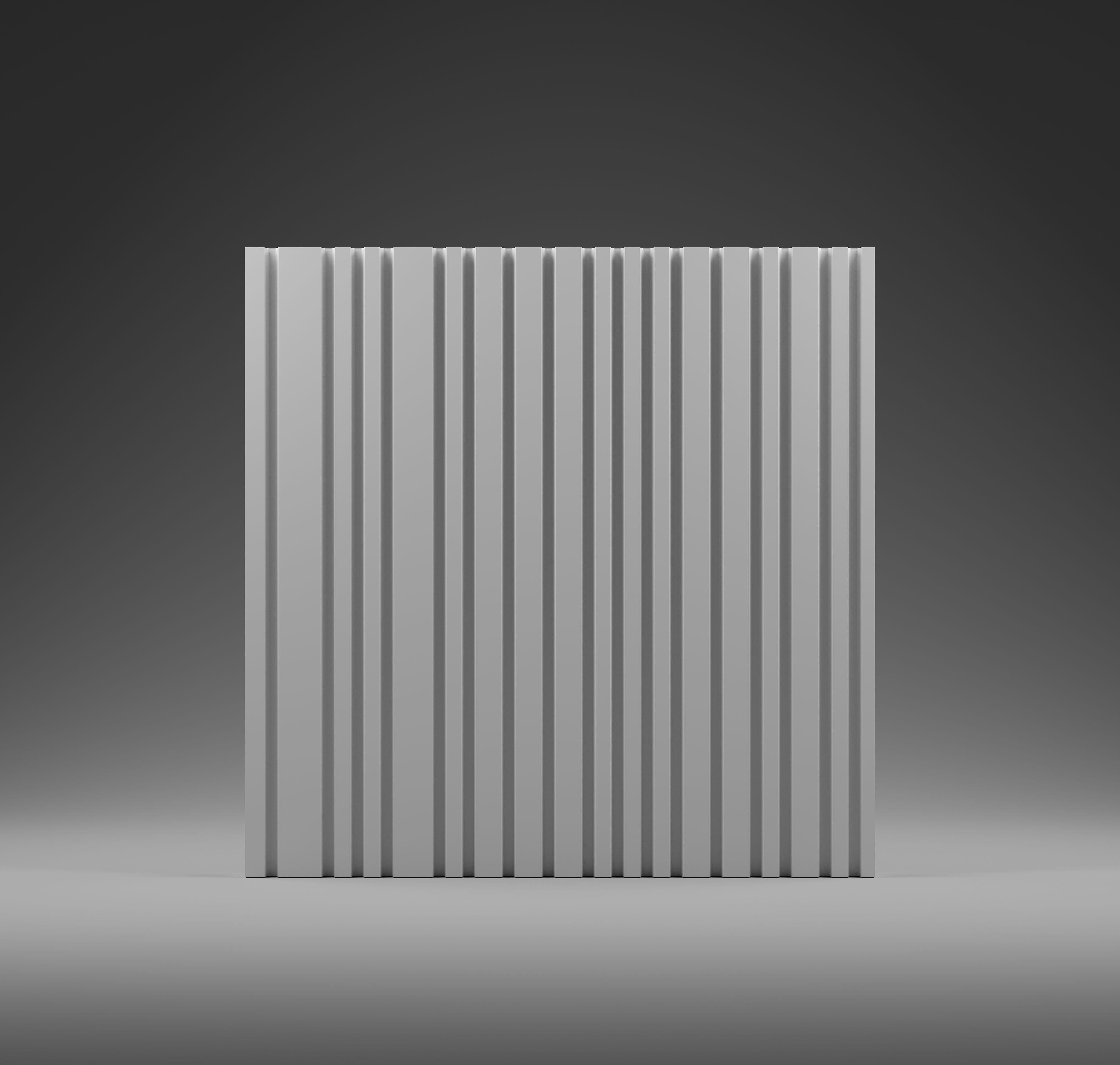 CASCADE gypsum 3D wall panel sample — surface detail