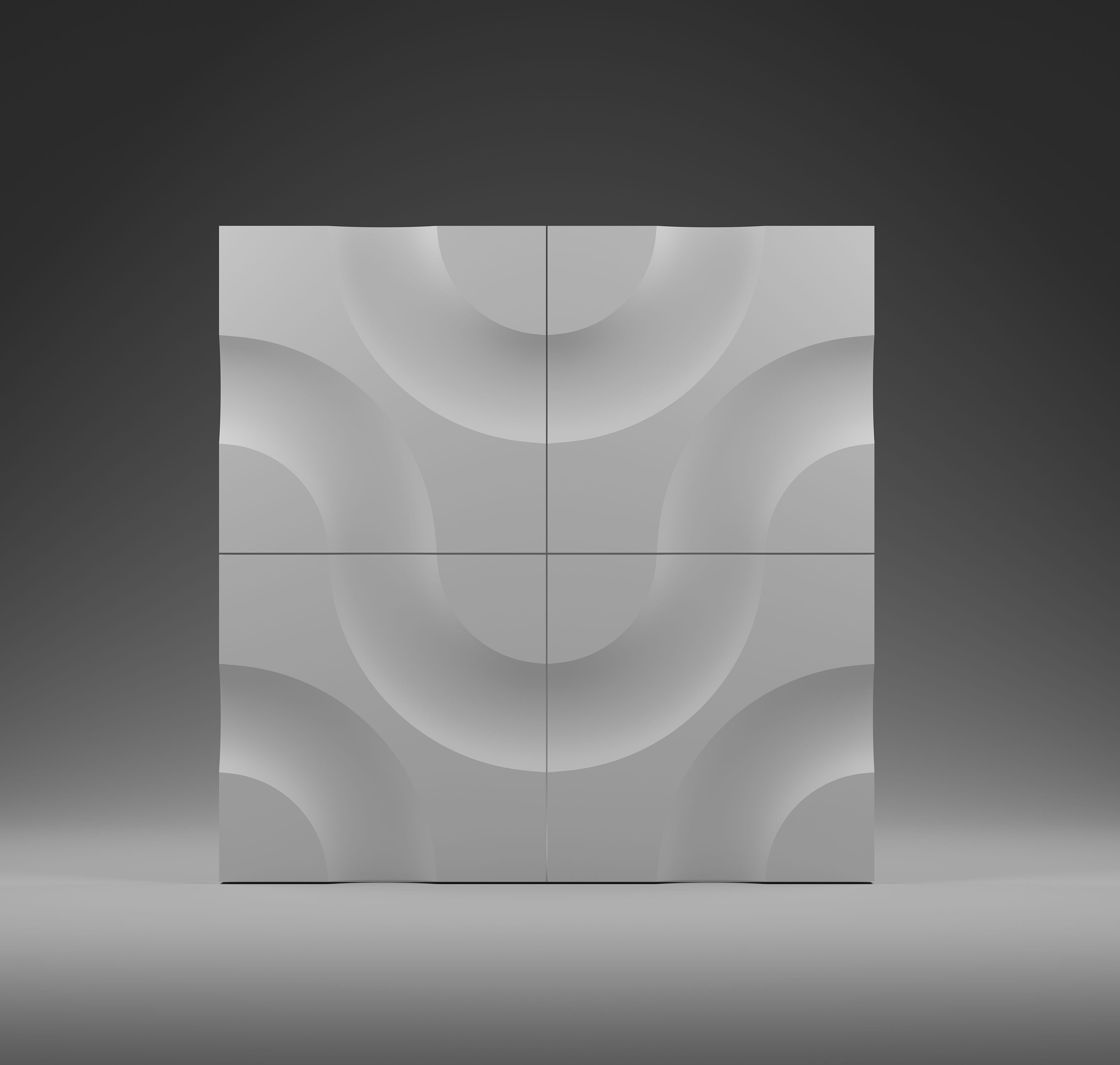 Kandes | Best Quality Gypsum 3D Wall Paneling | Modular Wall Panel design with flowing geometric wave shapes | Modern Design
