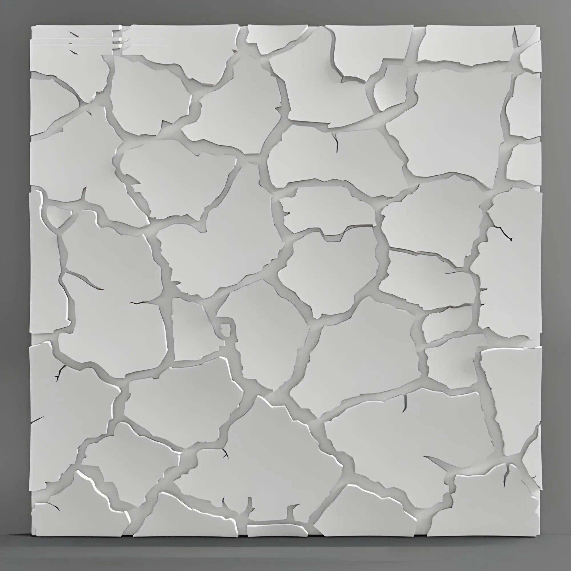 SAHARA gypsum 3D wall panel sample — surface detail