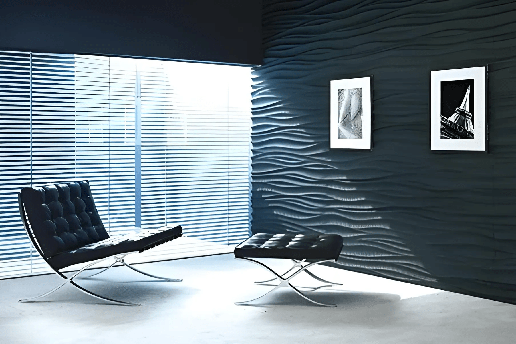 3d wall panel gypsum waves dunes design Swiss quality executive office