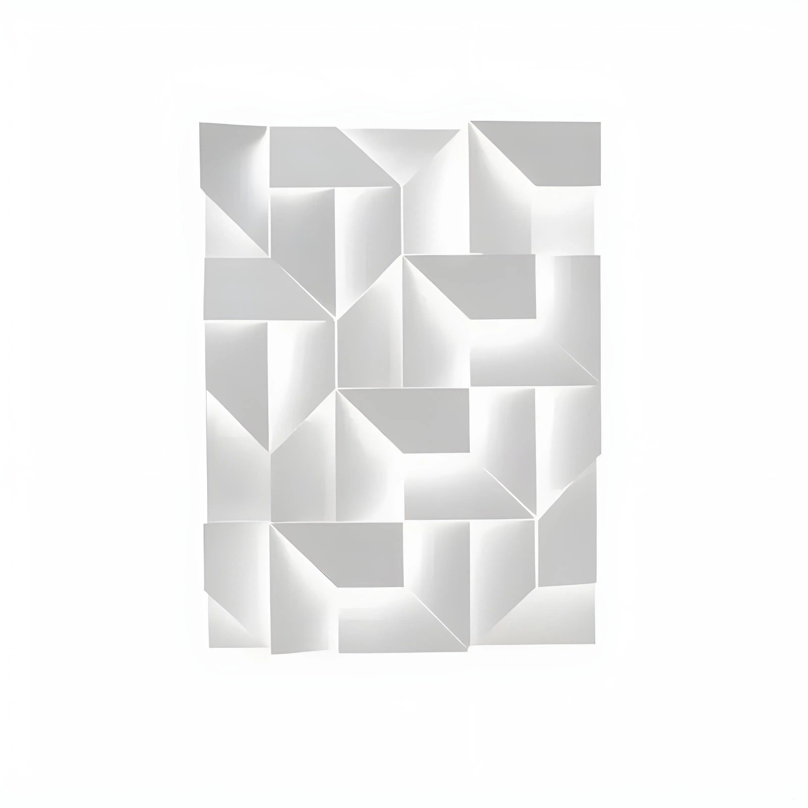 3d wall panel gypsum irregular abstract shape led lighting feature wall