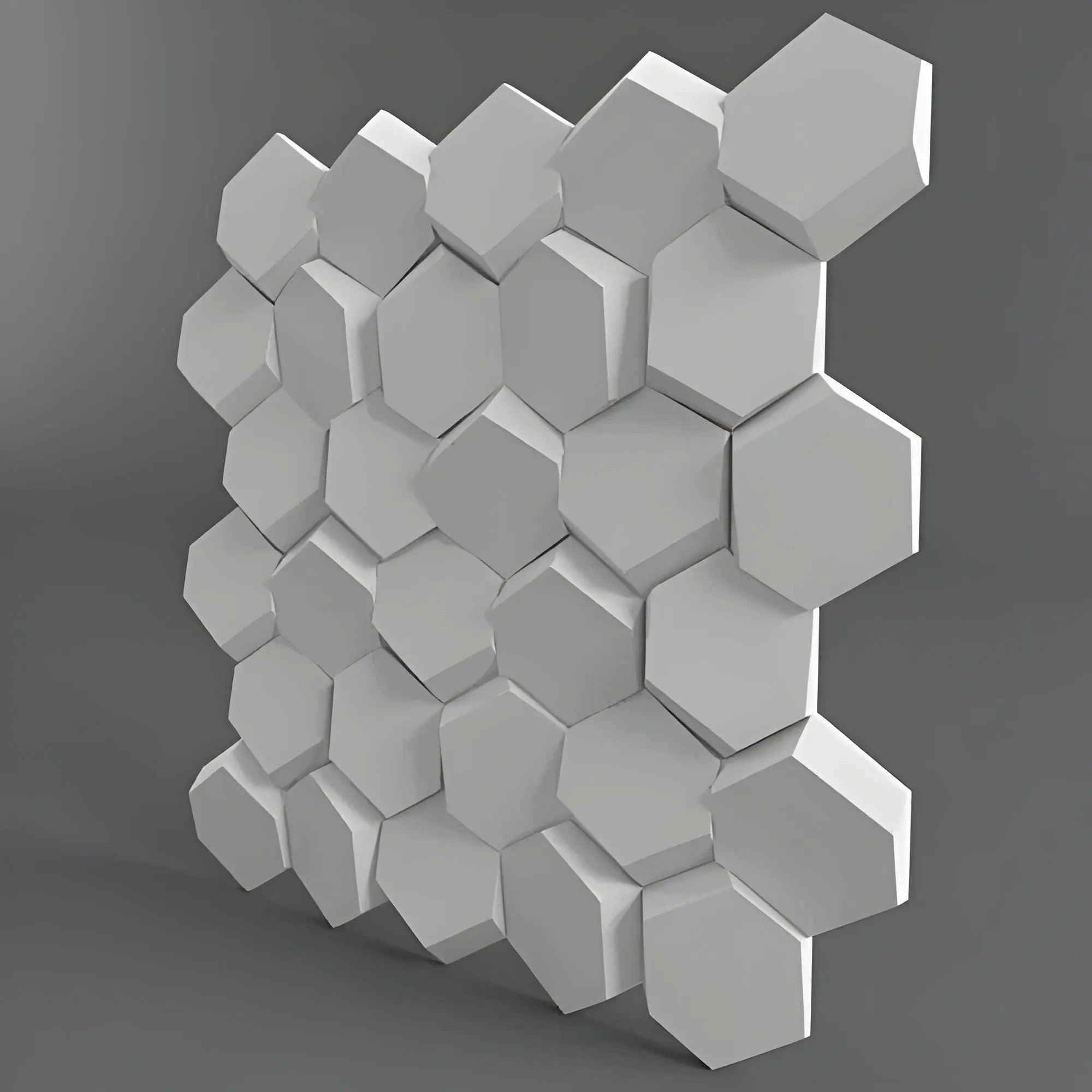 product photo honeycomb 3d wall design 3d gypsum panels Swiss quality