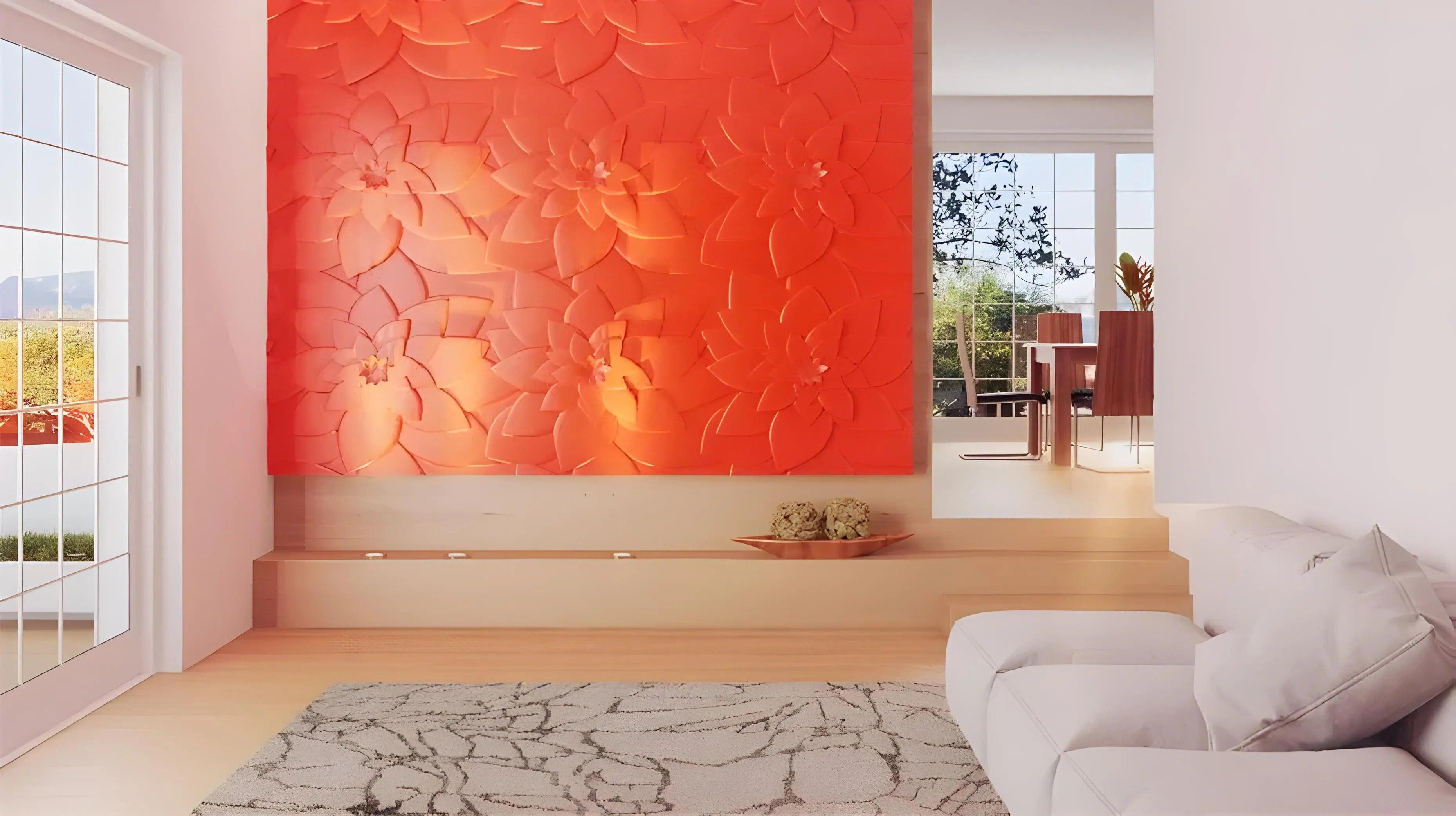BLOOM 3D wall panel — interior example