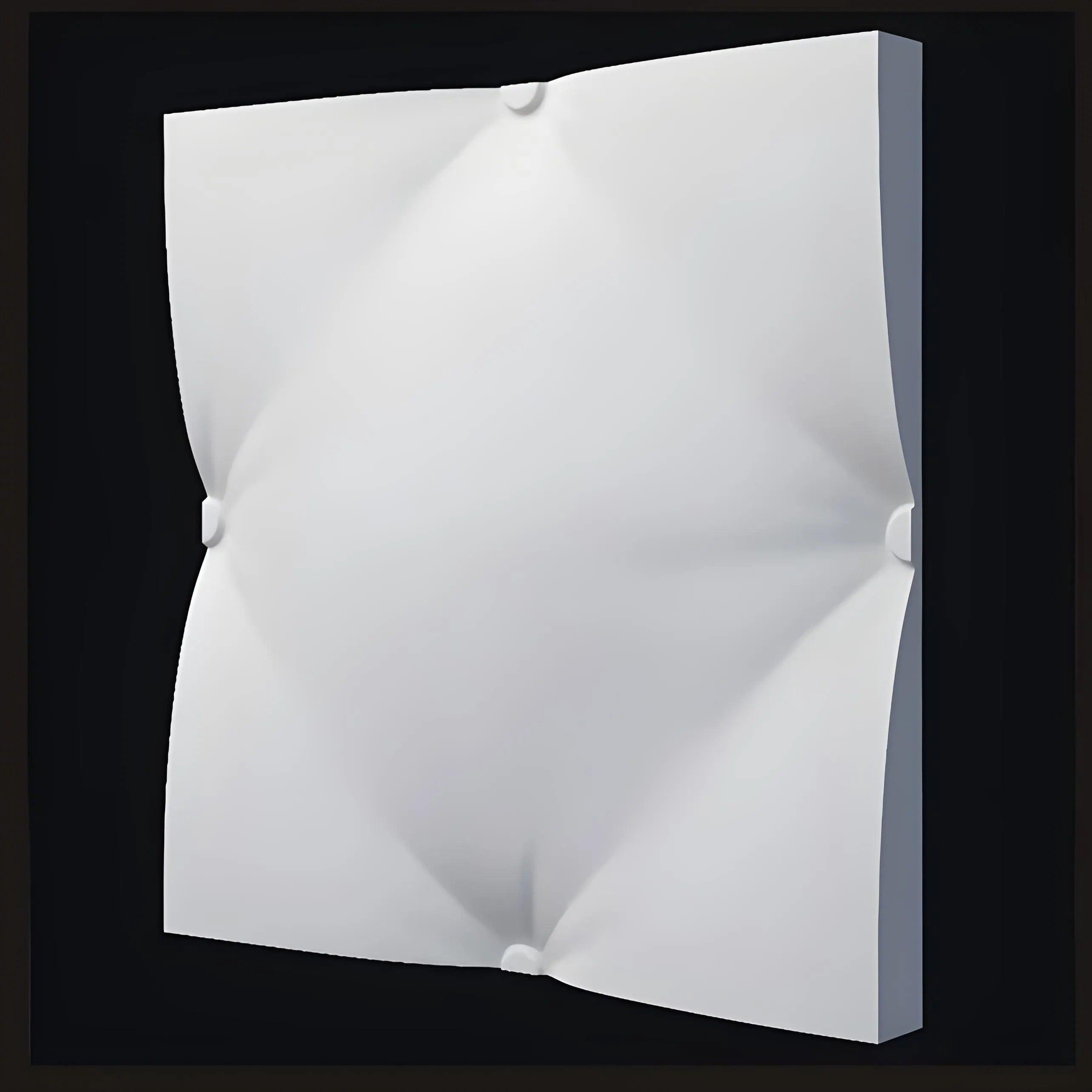 PLUSH gypsum 3D wall panel sample — surface detail