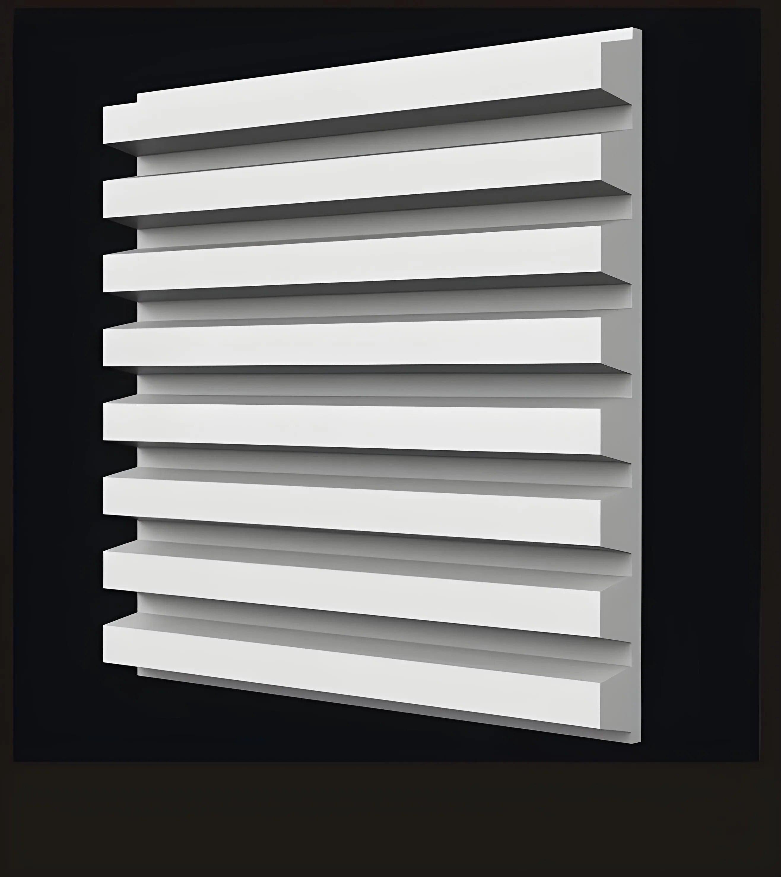 product photo 3d wall panel gypsum with led linear lines design clean and modern Swiss quality