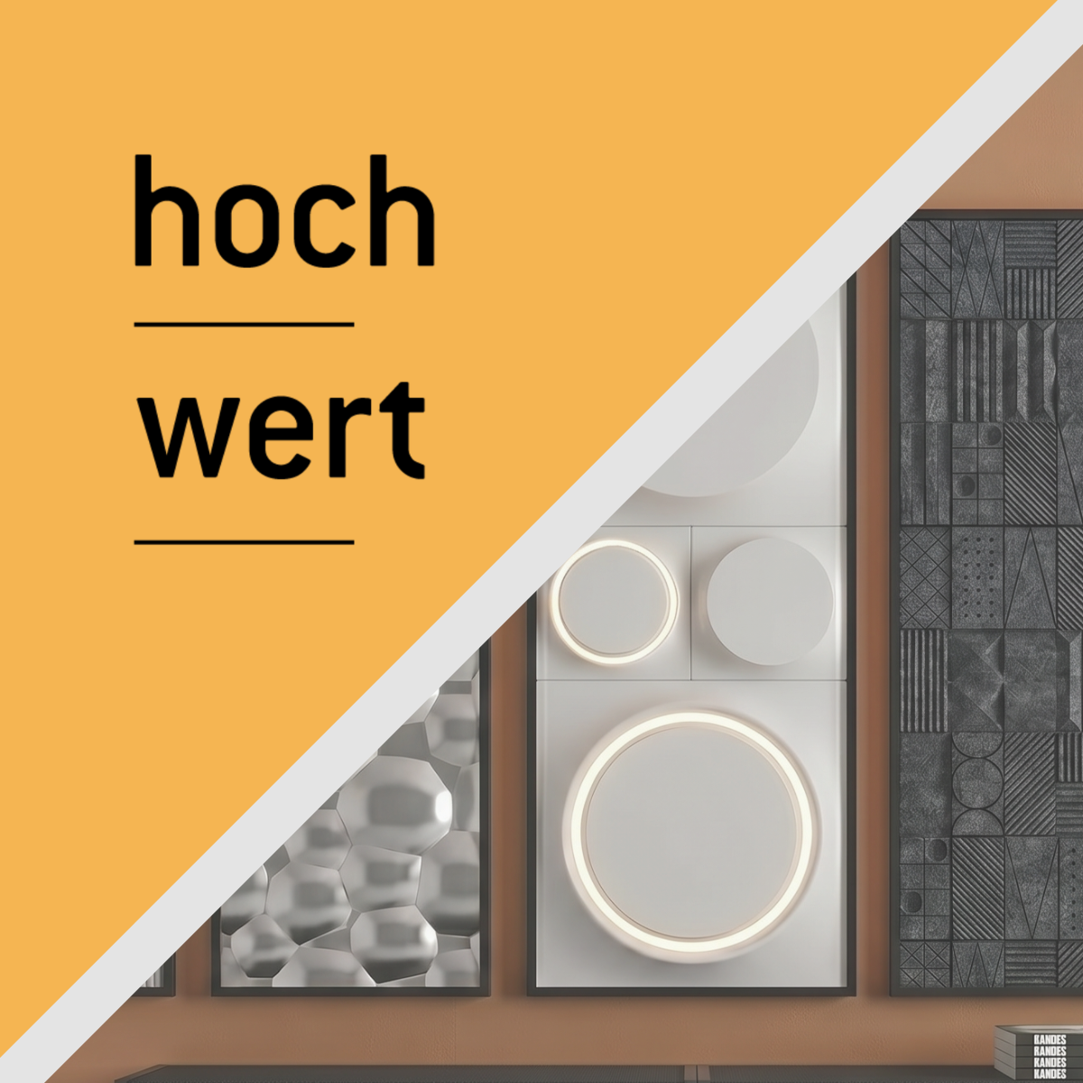 Kandes and Hochwert partnership — 3D architectural wall panels at the Hochwert material library in Zürich