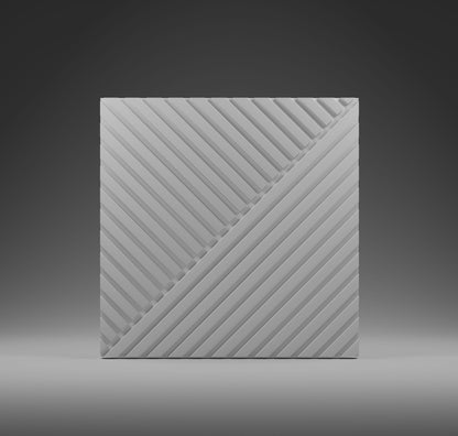GYPSUM 3D WALL PANEL | TRINITY + LED 0021