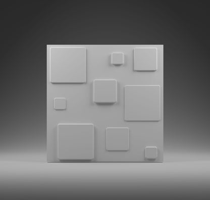 BLOCKS gypsum 3D wall panel sample — surface detail