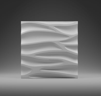 DRIFT gypsum 3D wall panel sample — surface detail