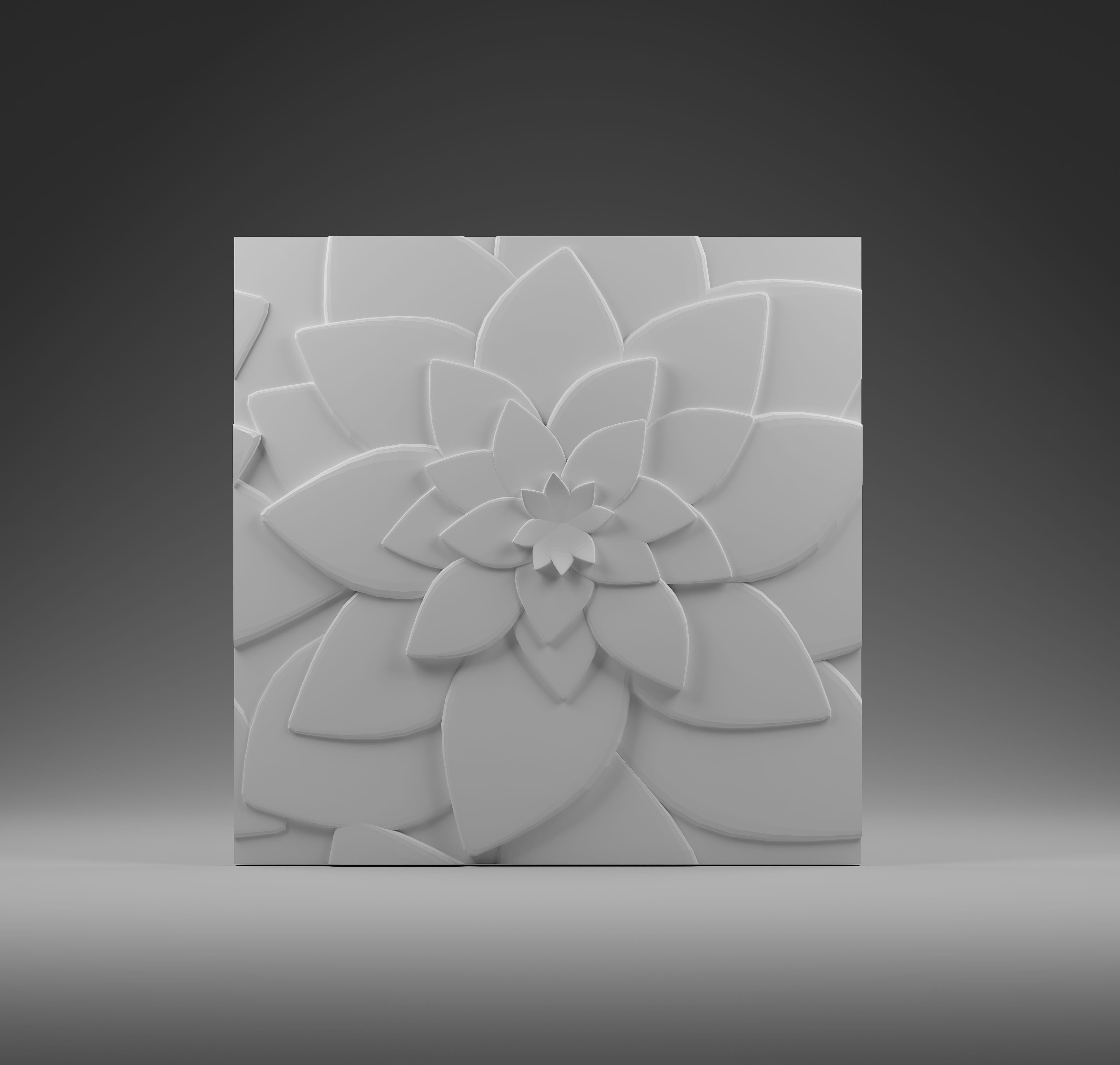 Kandes | Best Quality Gypsum 3D Wall Paneling | Floral Design | Organic Pattern inspired by Nature