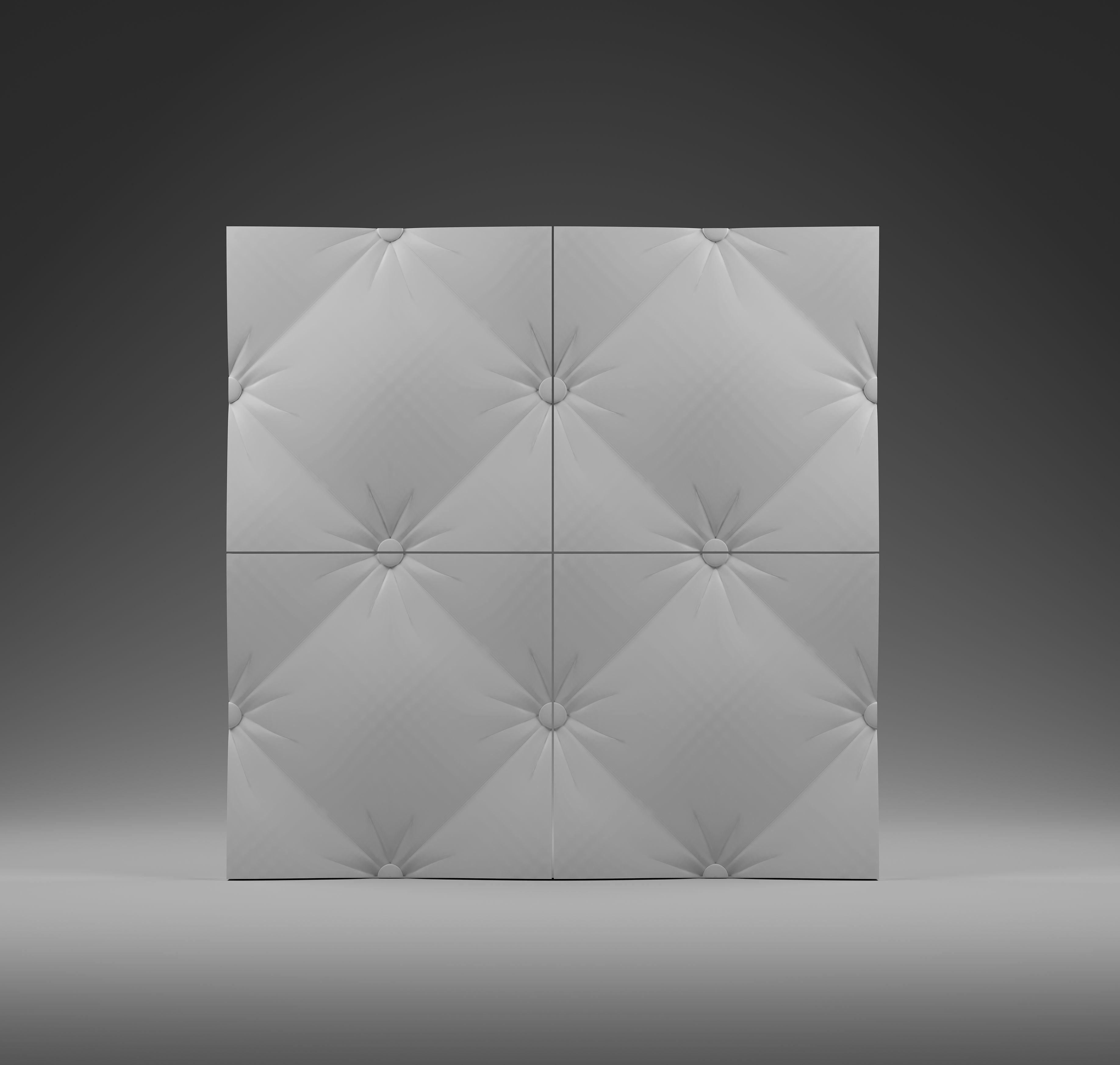 Kandes | Best Quality Gypsum 3D Wall Paneling | Classic Tufted Pattern for Classic Interiors