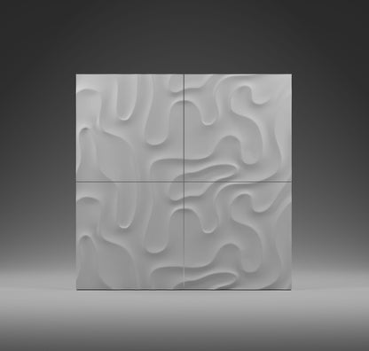 MYSTIC gypsum 3D wall panel sample — surface detail