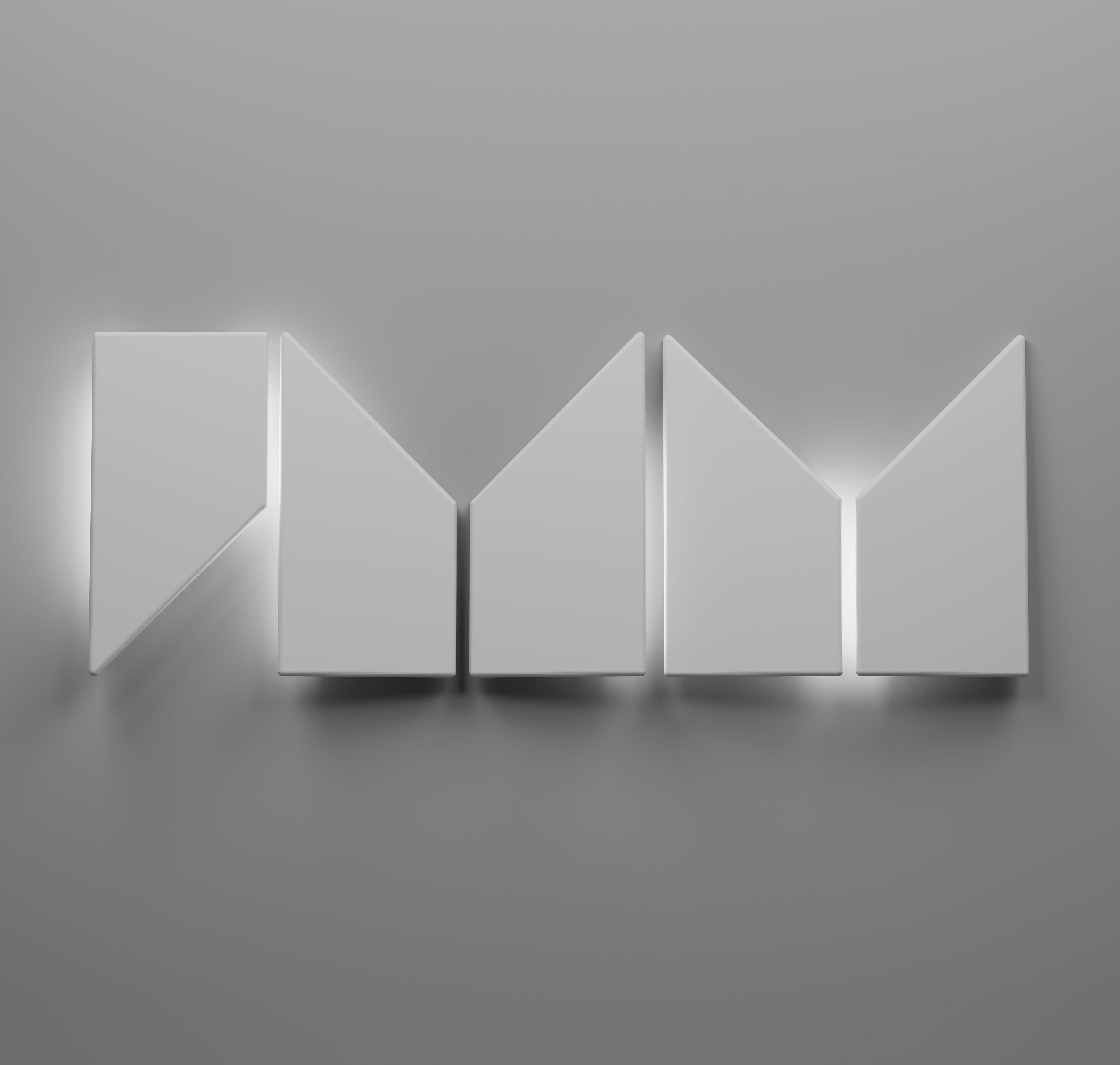 Kandes | Premium Gypsum 3D Wall Panels | Irregular geometric shape wall panels, modular 3d wall panels with integrated LED lighting