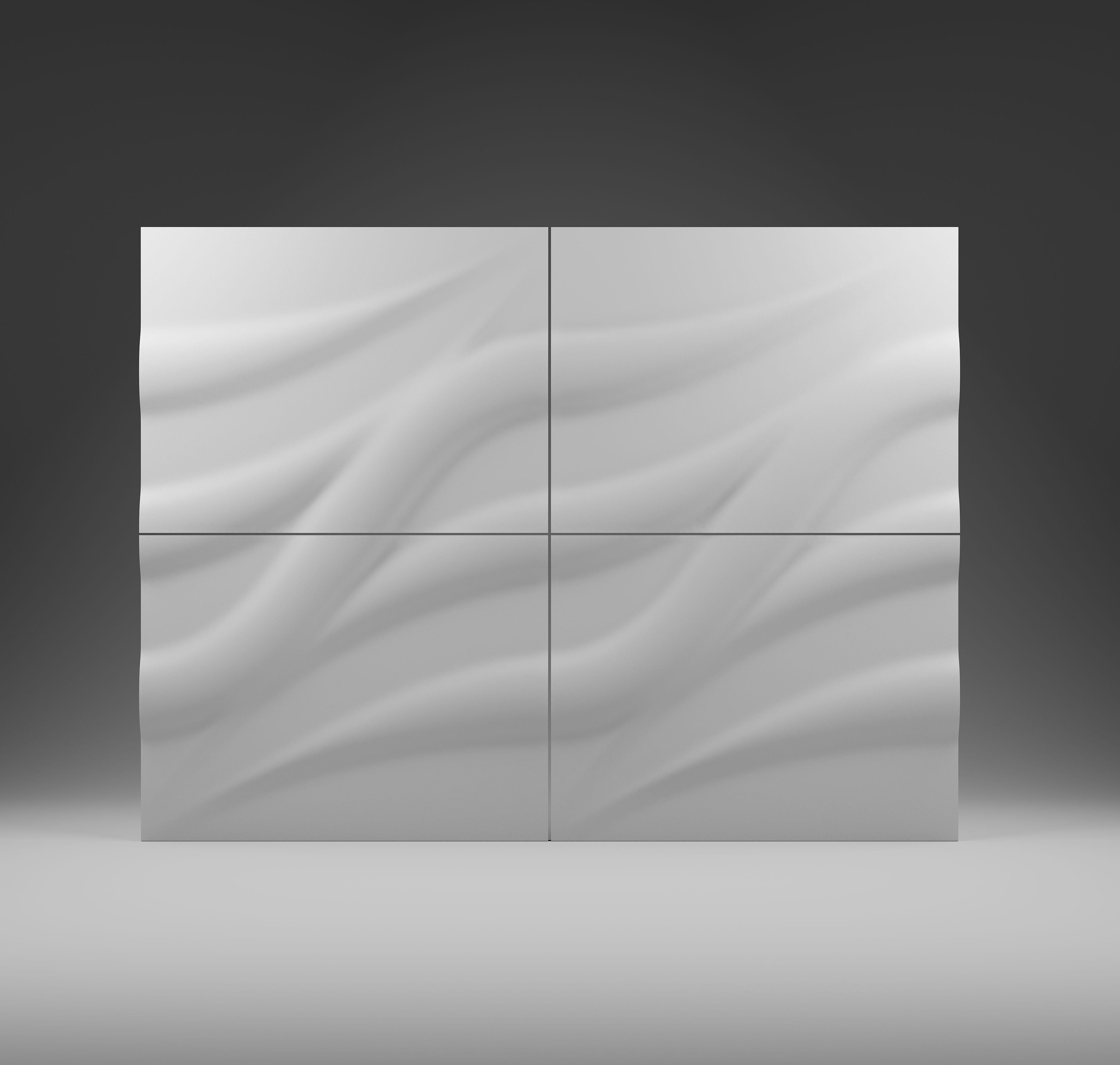 Kandes | Premium Gypsum 3D Wall Panels | Panels resemble Soft wave design in modern interpretation
