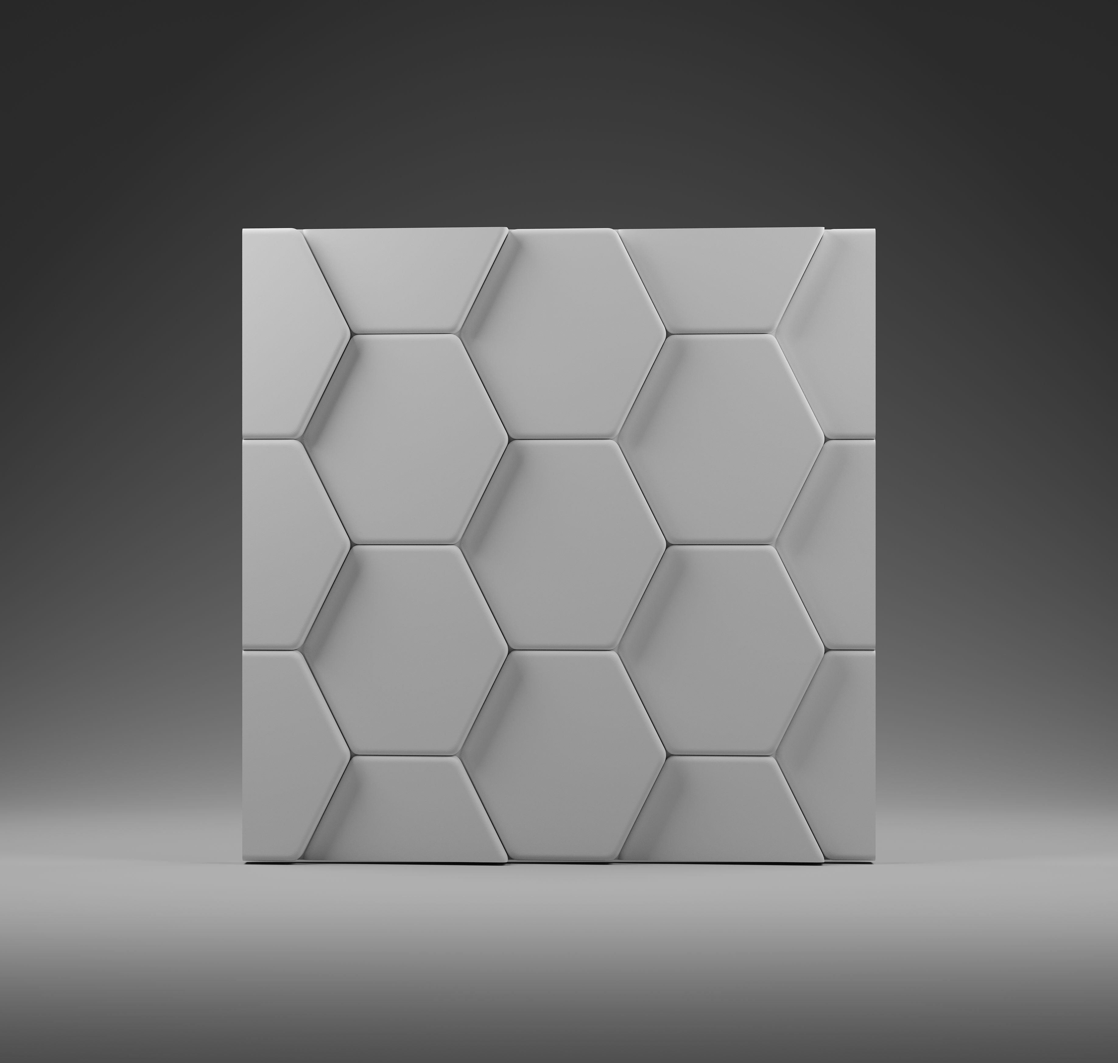 Kandes | Premium Gypsum 3D Wall Panels | Hexagonal design | Beehive design