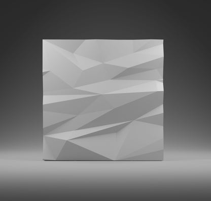 Kandes | Premium Gypsum 3D Wall Panels | Panel surface resembles rock or ice surface pattern in modern interpretation