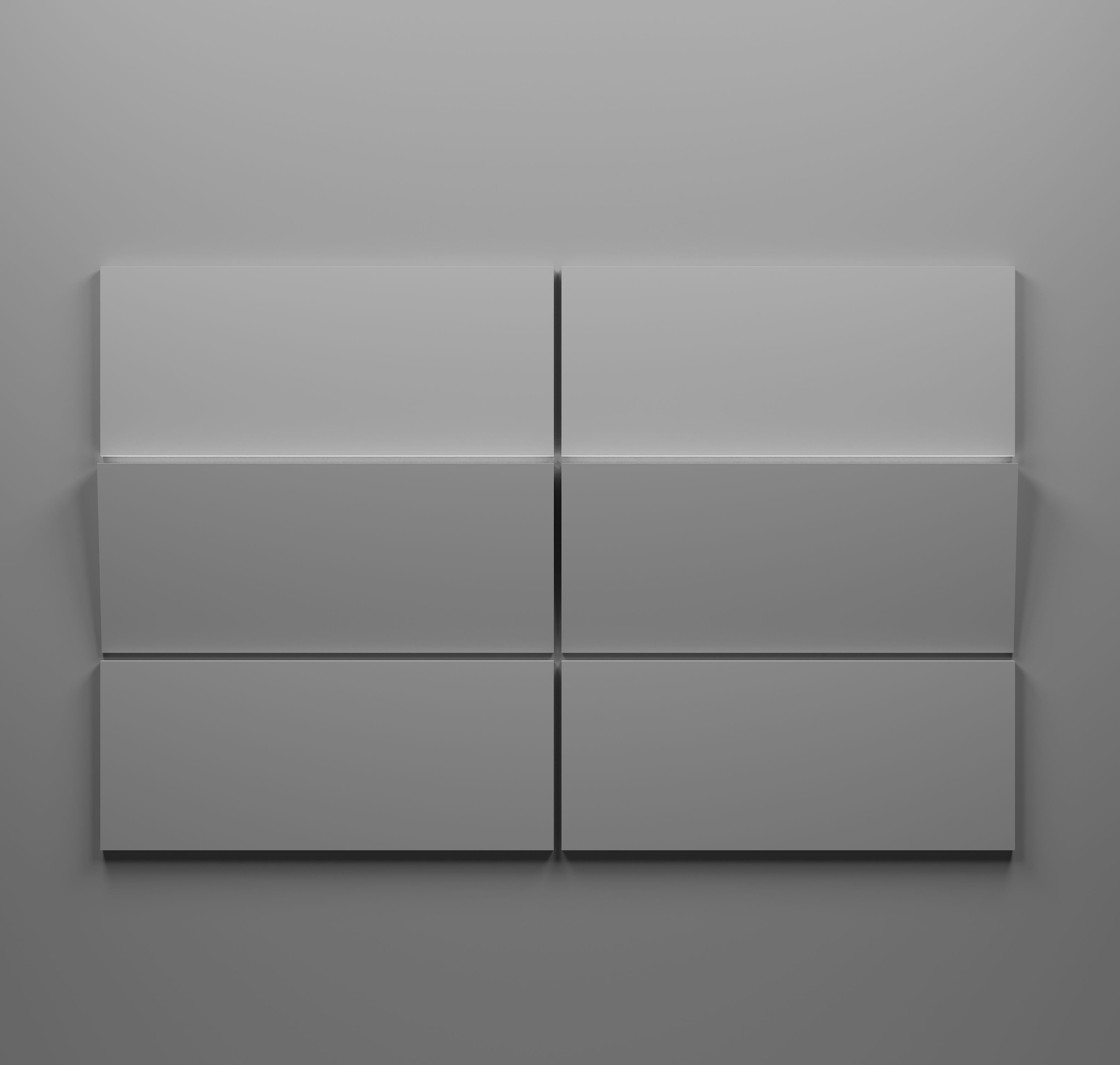 Kandes | Premium Gypsum 3D Wall Panels | Set of 2 3D Wall Panels in Gypsum with Build-in LED lighting element