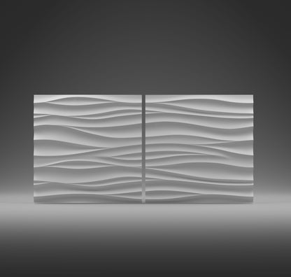 Kandes | Premium Gypsum 3D Wall Panels | Soft natural wave pattern