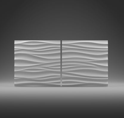 MARIS gypsum 3D wall panel sample — surface detail