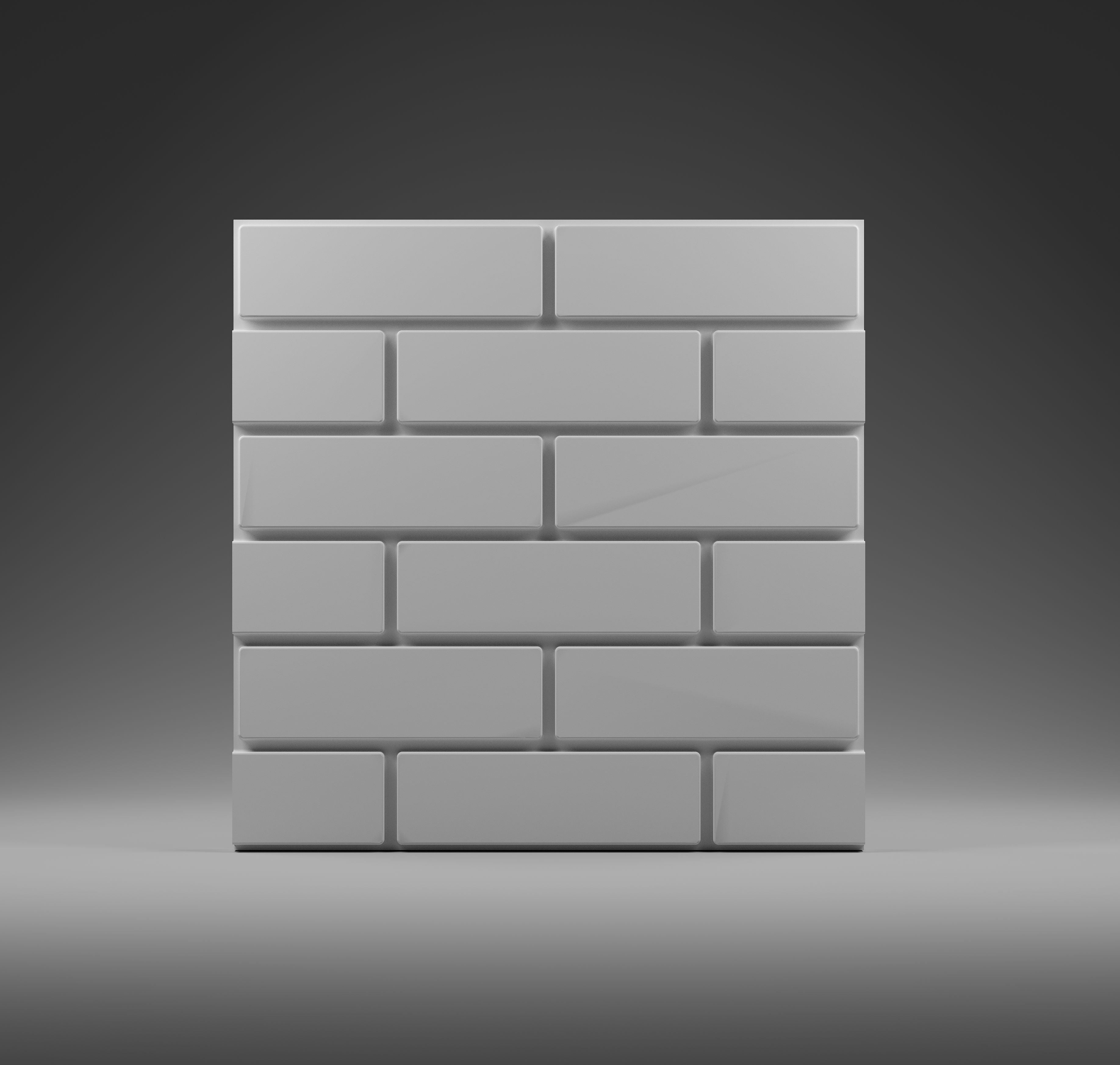 BRICK 3D wall panel — panel view