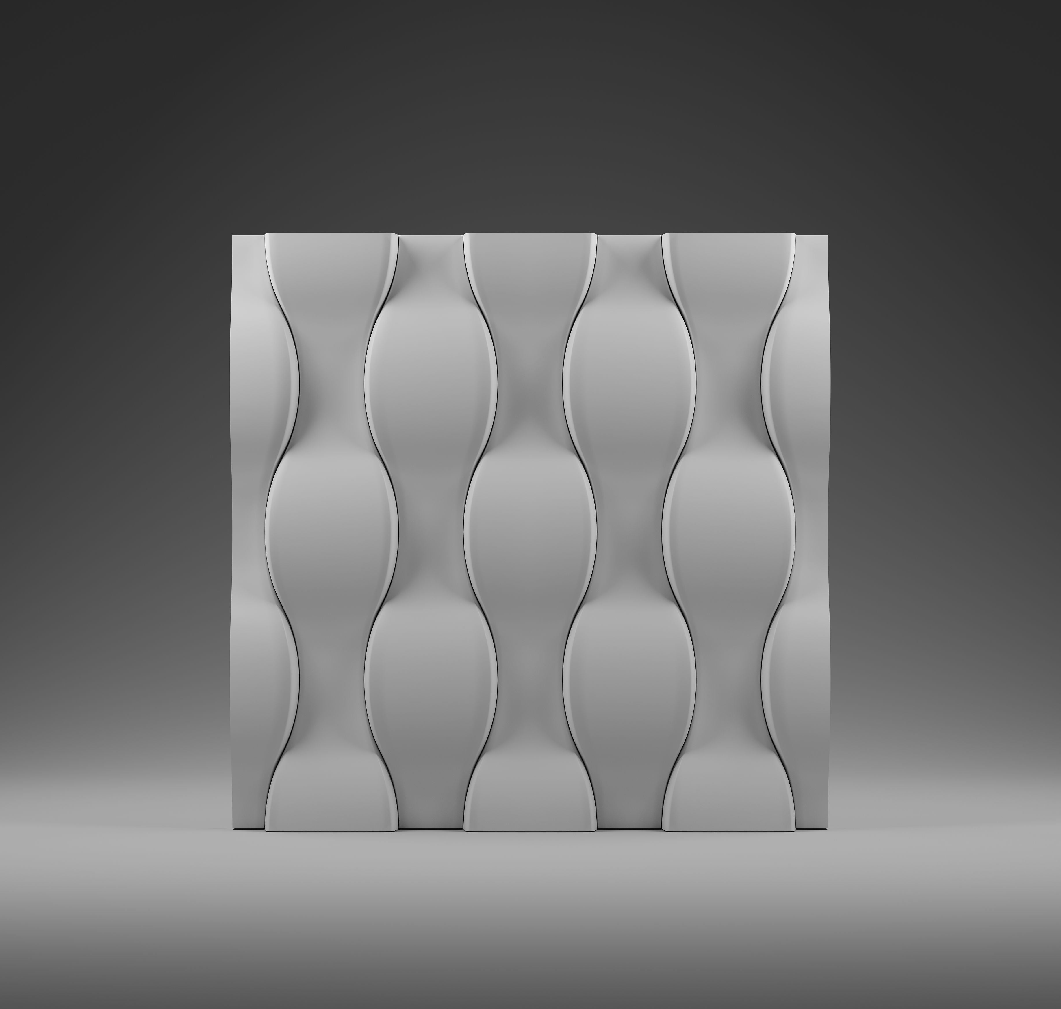 Kandes | Premium Gypsum 3D Wall Panels | Flowing Geometric Design 