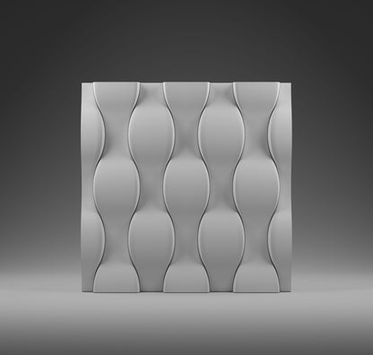 SCALE gypsum 3D wall panel sample — surface detail
