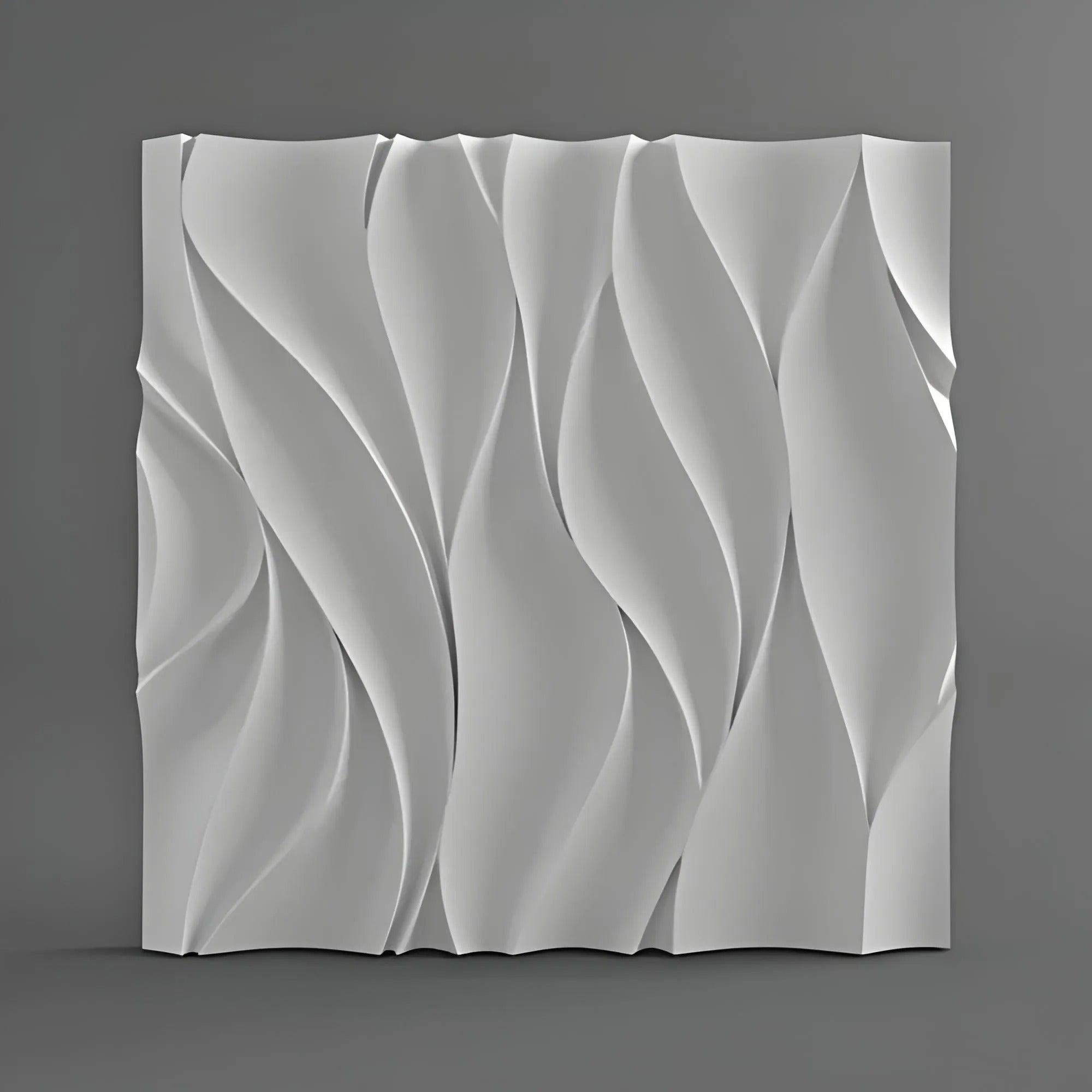 CHOPPY gypsum 3D wall panel sample — surface detail