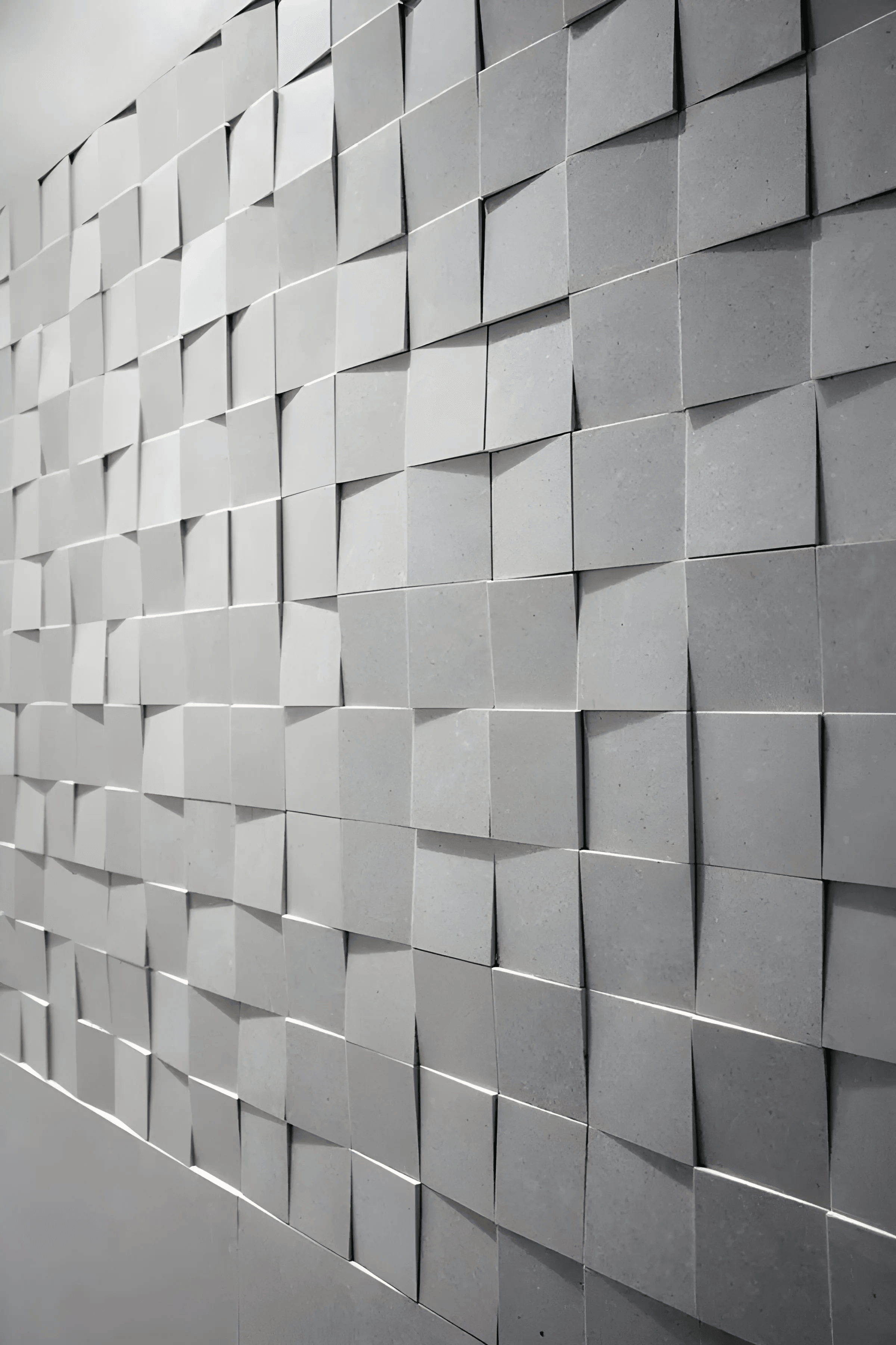 PIXEL gypsum 3D wall panel sample — surface detail