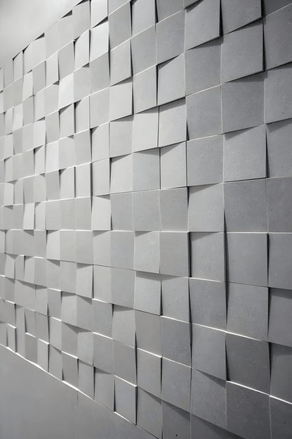 PIXEL gypsum 3D wall panel sample — surface detail