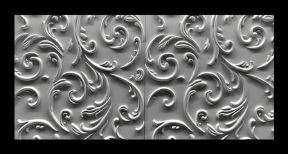 ORNATA gypsum 3D wall panel sample — surface detail