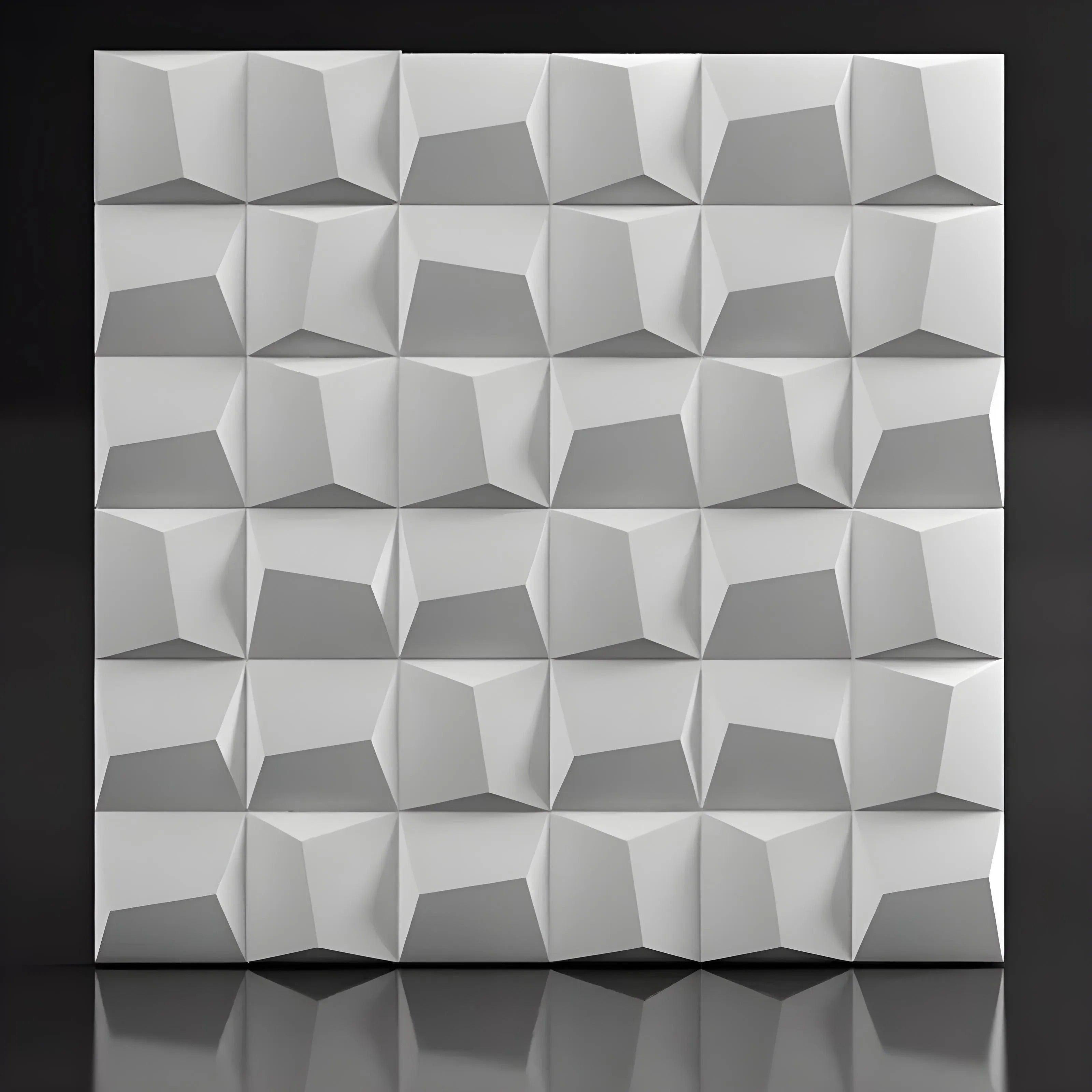 PRISMA gypsum 3D wall panel sample — surface detail