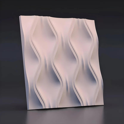 GROOVE gypsum 3D wall panel sample — surface detail