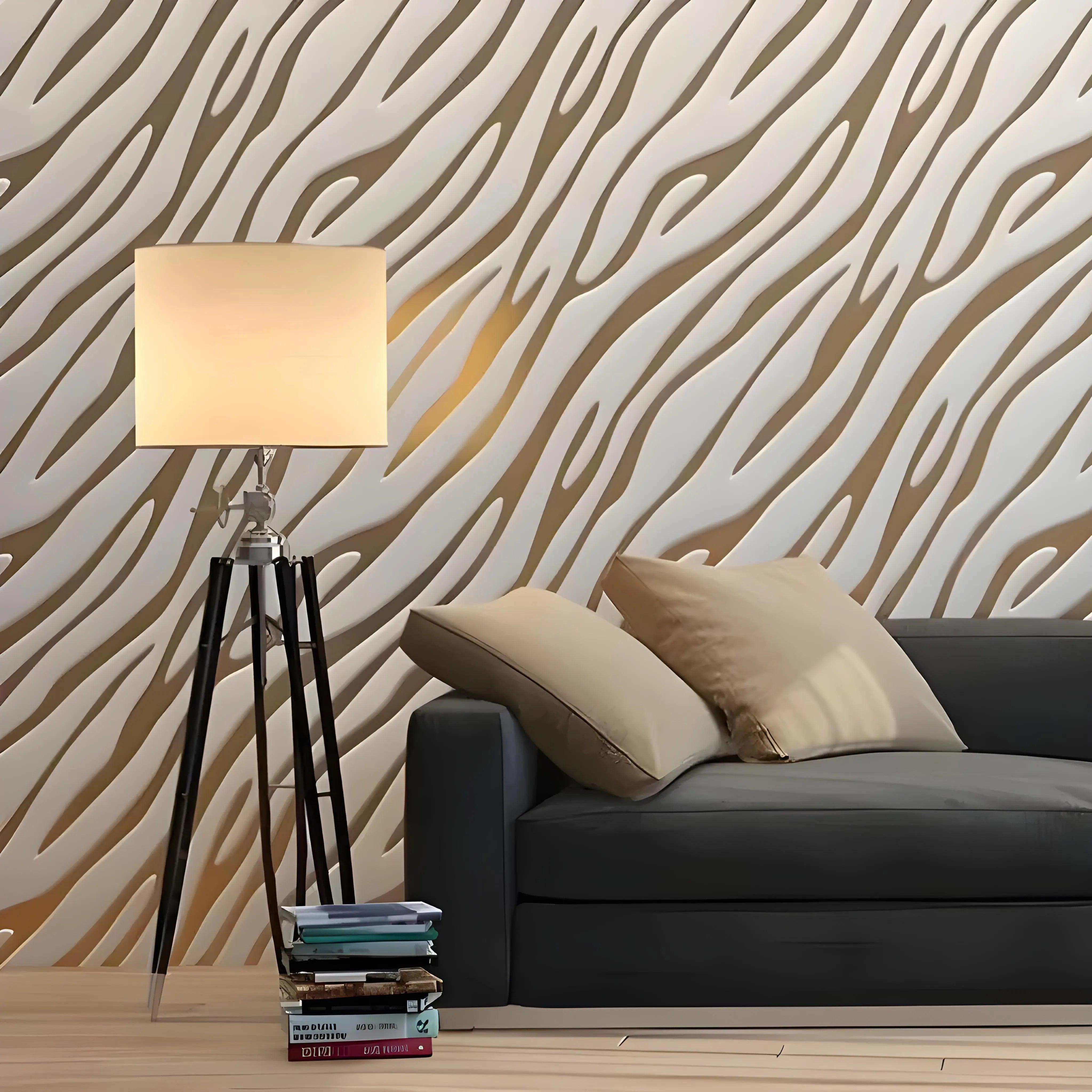 WOOD 3D wall panel — interior example