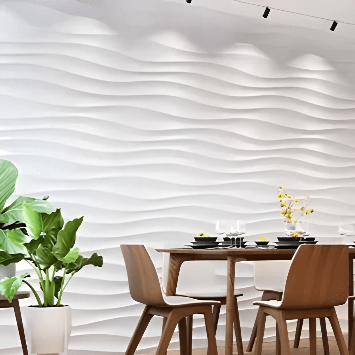 RIPPLE 3D wall panel — interior example