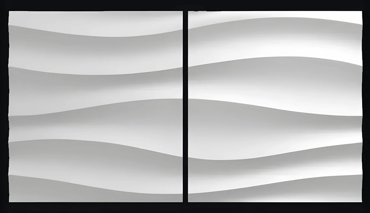 RIPPLE 3D Gypsum Wall Panel — Ripple Wave | Kandes