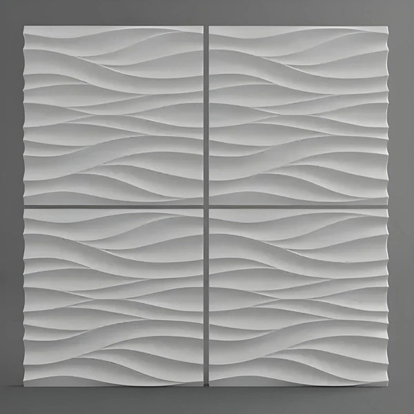 Sample — PANNEAU MURAL 3D EN PLÂTRE | WAVES 0058