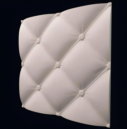BUTTON gypsum 3D wall panel sample — surface detail
