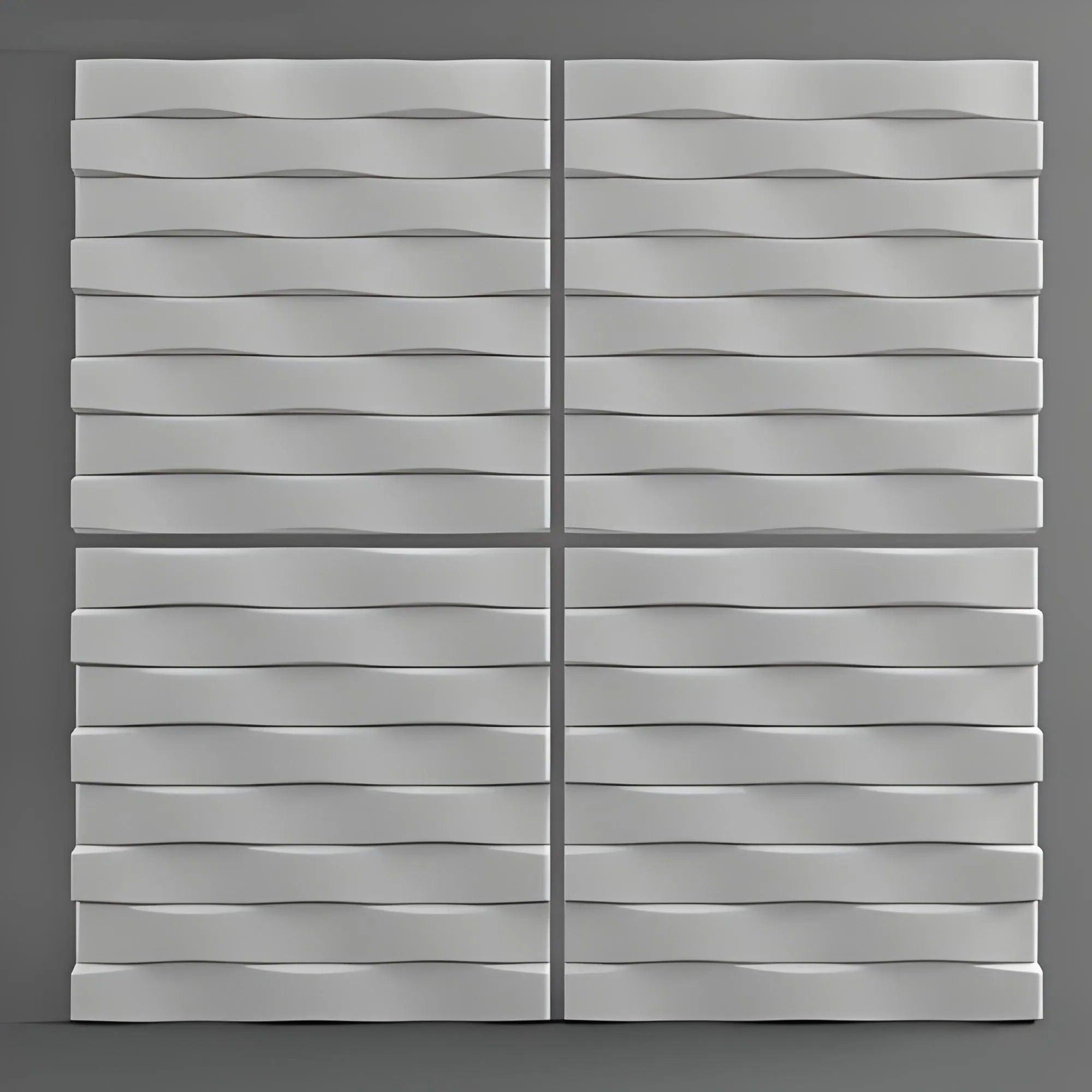WEAVE gypsum 3D wall panel sample — surface detail