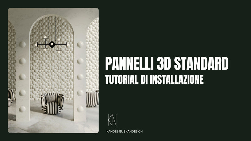 Video Installation Manual for Gypsum 3D Wall Panels in Italian from brand Kandes